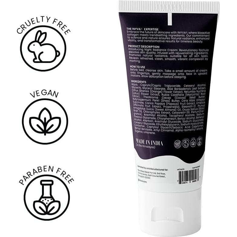 Crema Nocturna Radiancia Starlite INYVA | Hidratación Intensiva 95.7 g