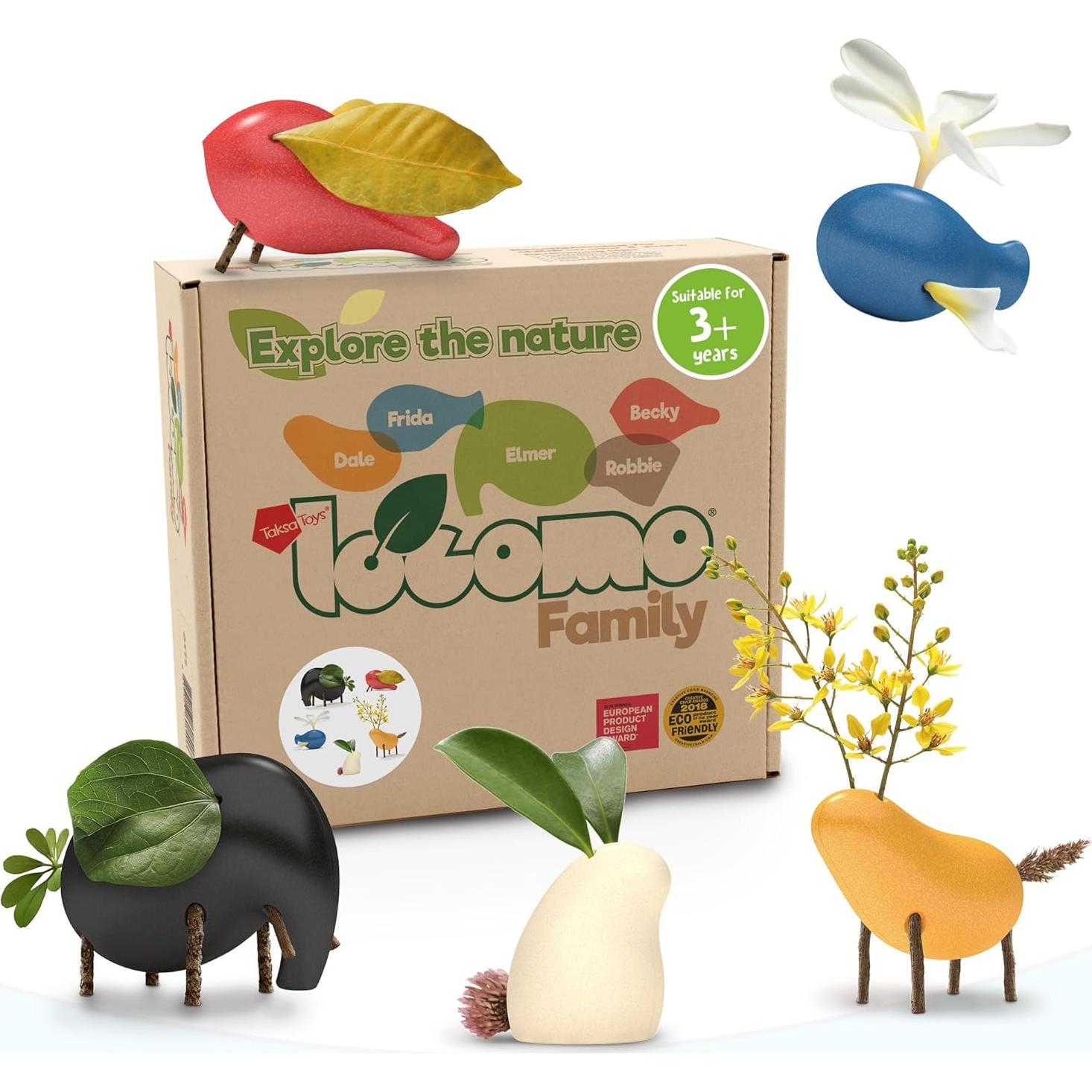 Juego de Locomo Taksa Toys 72 Piezas Montessori y 5 Animales