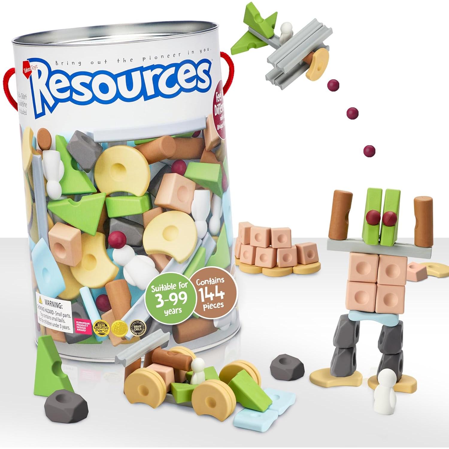 Juego de Locomo Taksa Toys 72 Piezas Montessori y 5 Animales