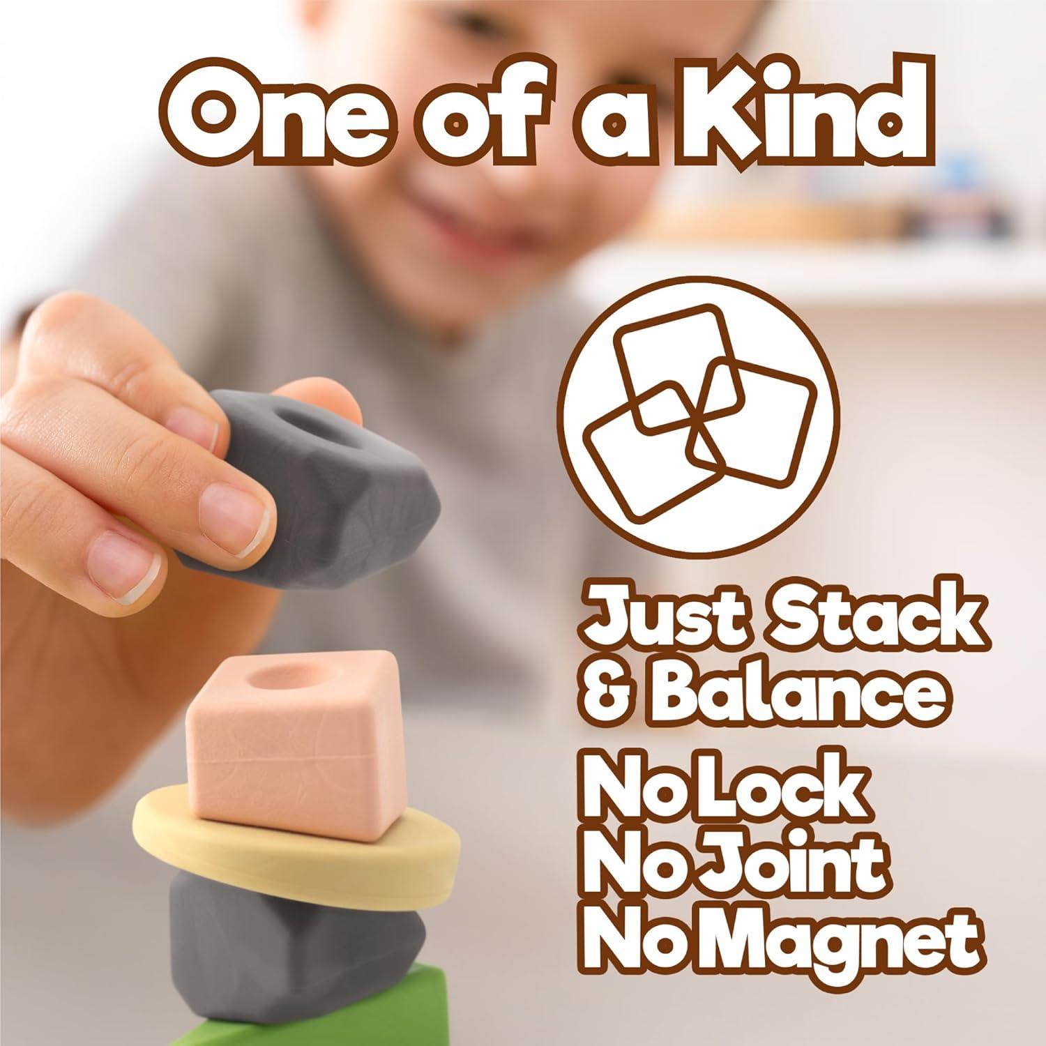 Juego de Locomo Taksa Toys 72 Piezas Montessori y 5 Animales