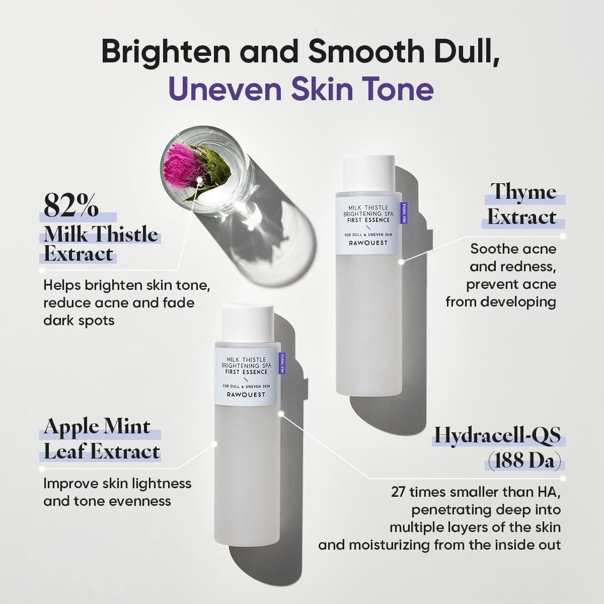 Esencia Tónico RAWQUEST 200ml Cardo Lechoso Hidratante