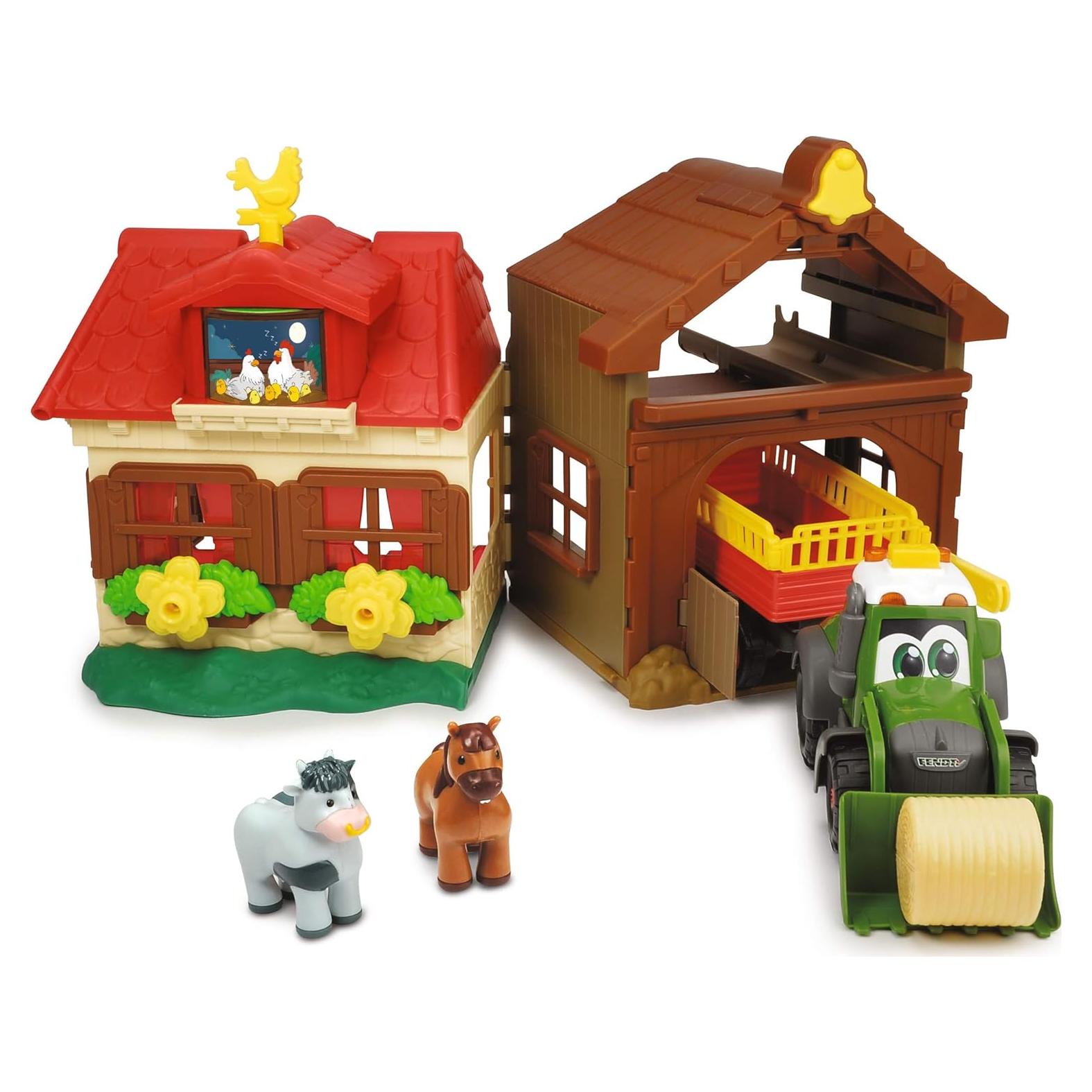 Set de Granja Feliz Dickie Toys Fendt 38 cm con Sonido