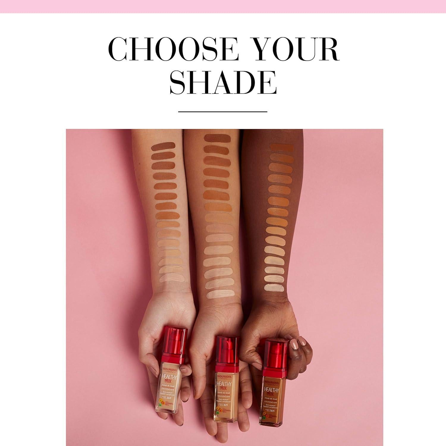 Base Líquida Anti-Fatiga Bourjois Healthy Mix 30ml 63 Cocoa