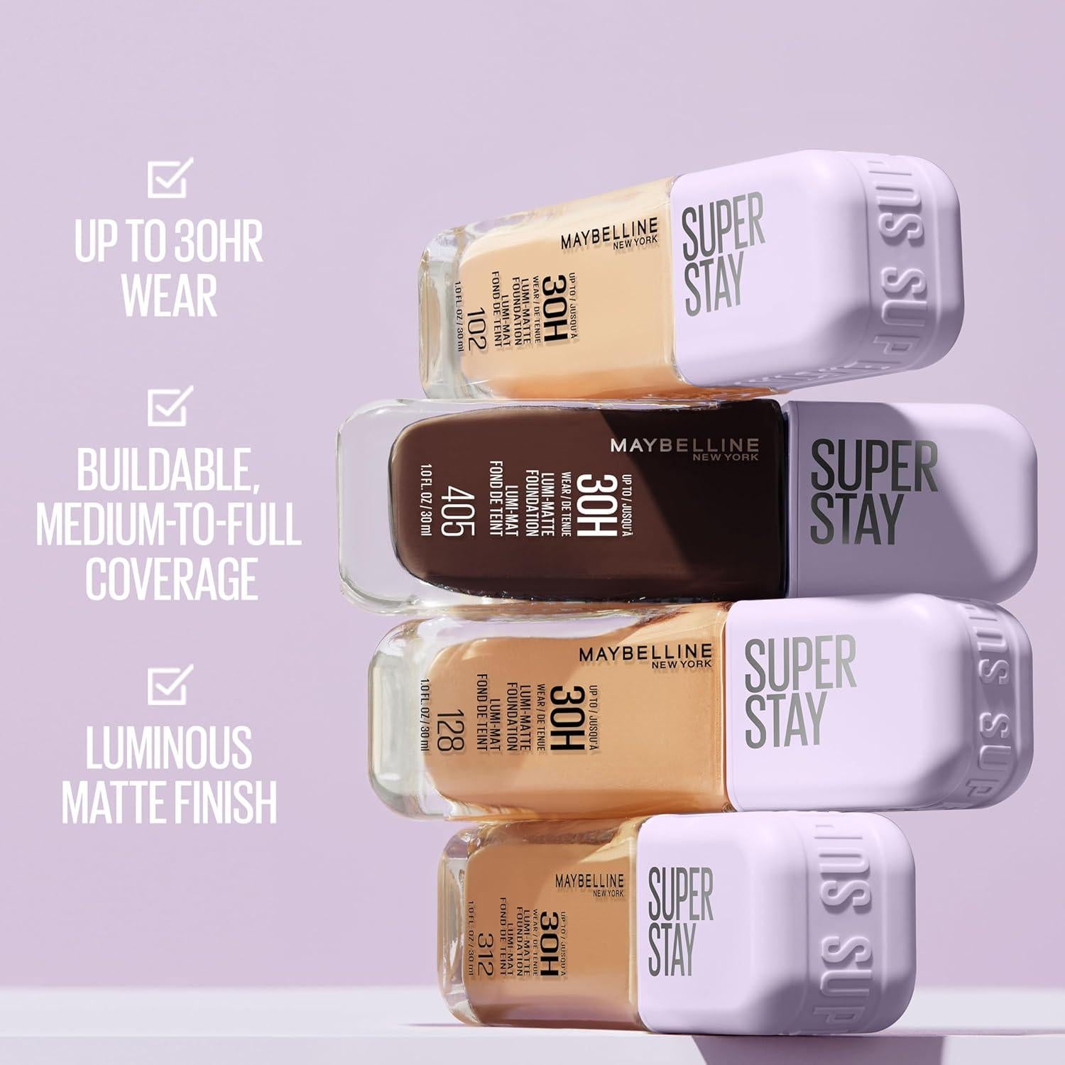 Base de Maquillaje Maybelline Super Stay Lumi-Matte 370 29.57 ml