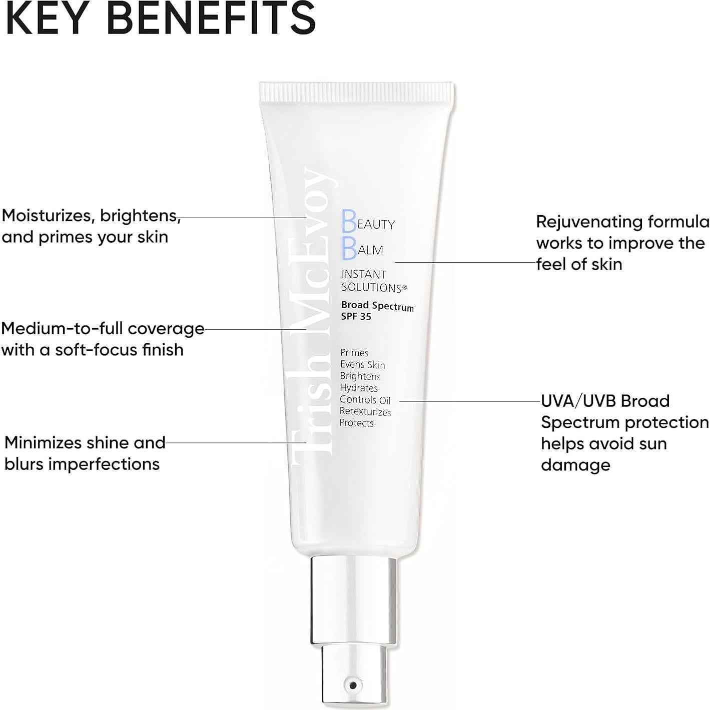 Bálsamo de Belleza Trish McEvoy SPF 35 Sombra 2 Medio-Oliva