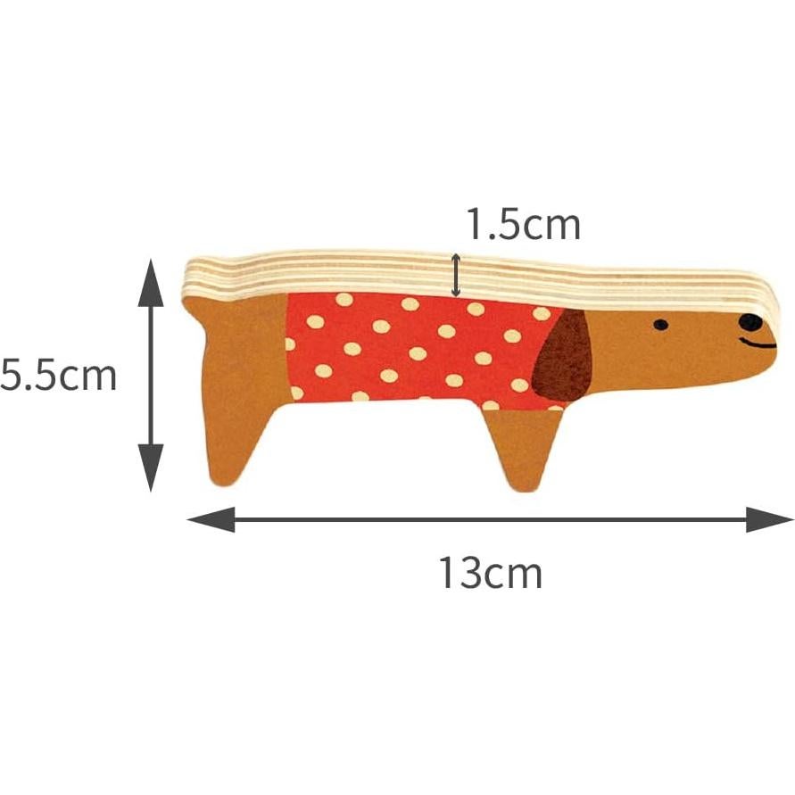 Rompecabezas de Madera DJECO Woodypets - 20x20 cm