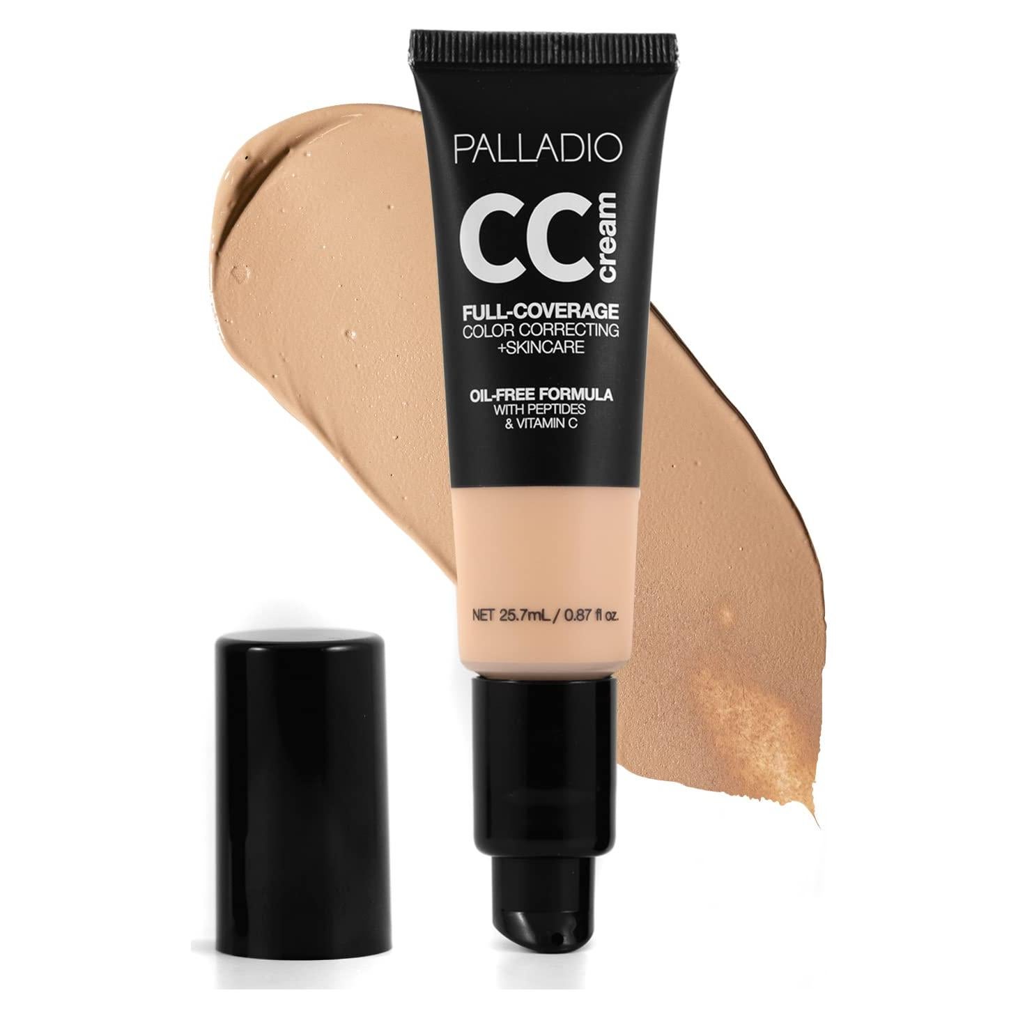 Crema CC Palladio 25.7 ml Claro 20W, Cobertura Total y Vegana