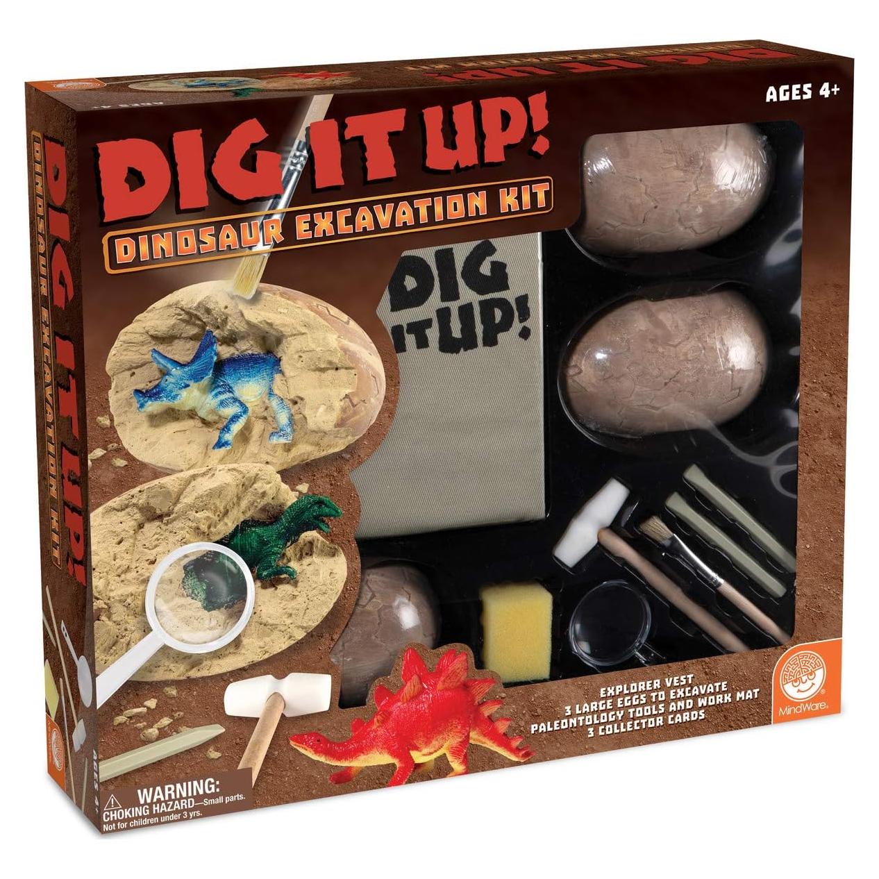 MindWare Kit de Excavación de Dinosaurios con Chaleco