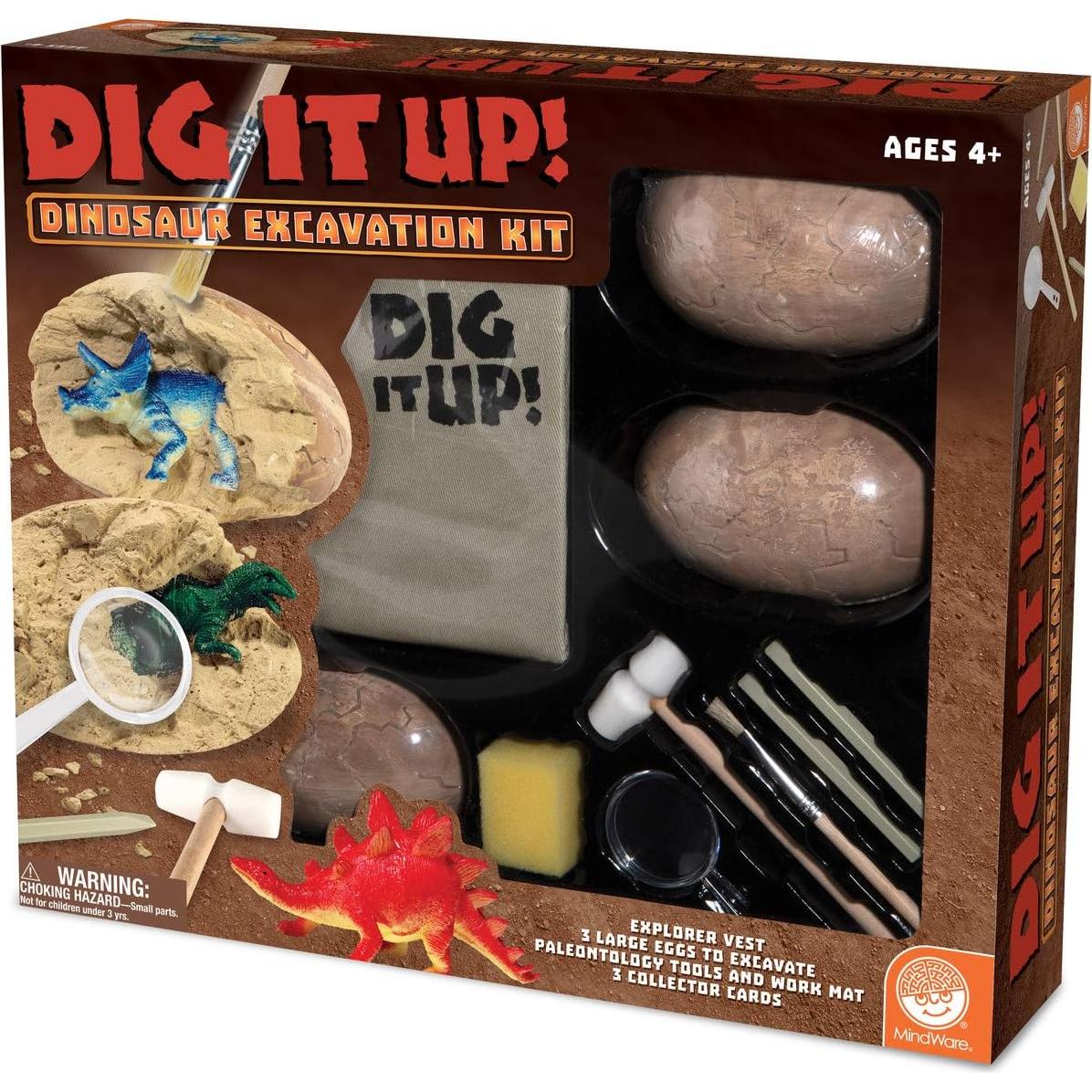 MindWare Kit de Excavación de Dinosaurios con Chaleco