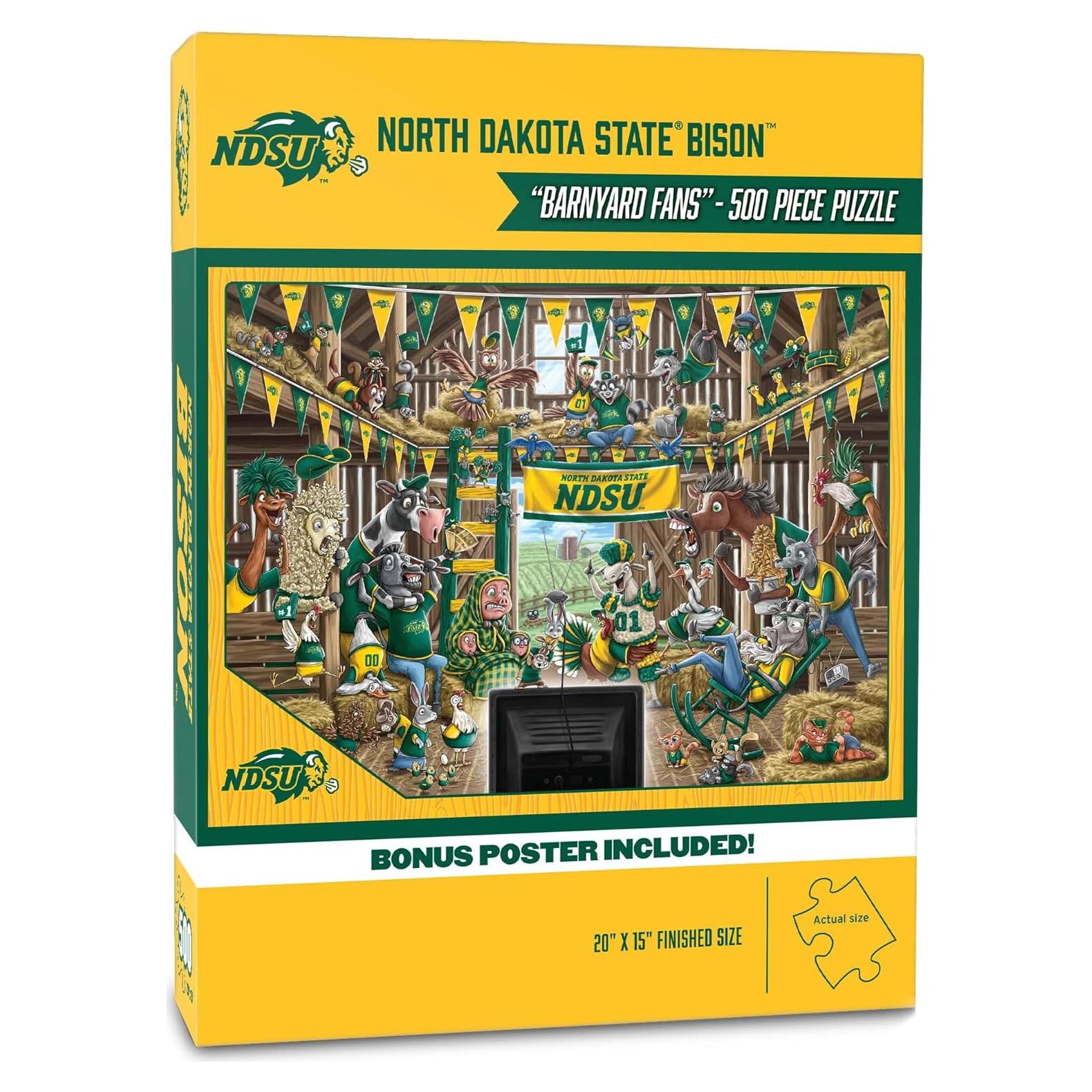 Rompecabezas YouTheFan Bison Dakota del Norte 500 piezas