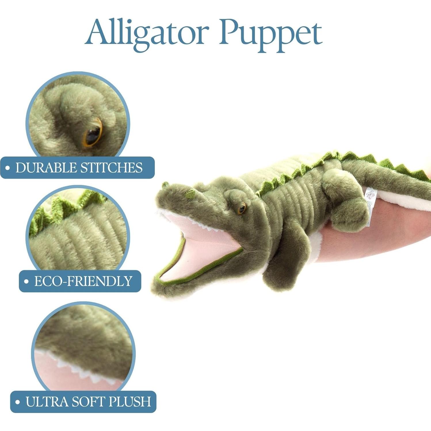 Títere de Mano Cocodrilo The Petting Zoo 51 cm Peluche