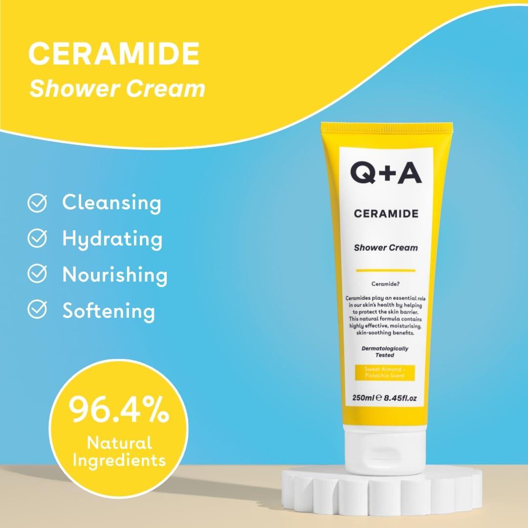 Crema de Ducha Q+A 250ml con Ceramidas de Piña y Escualano
