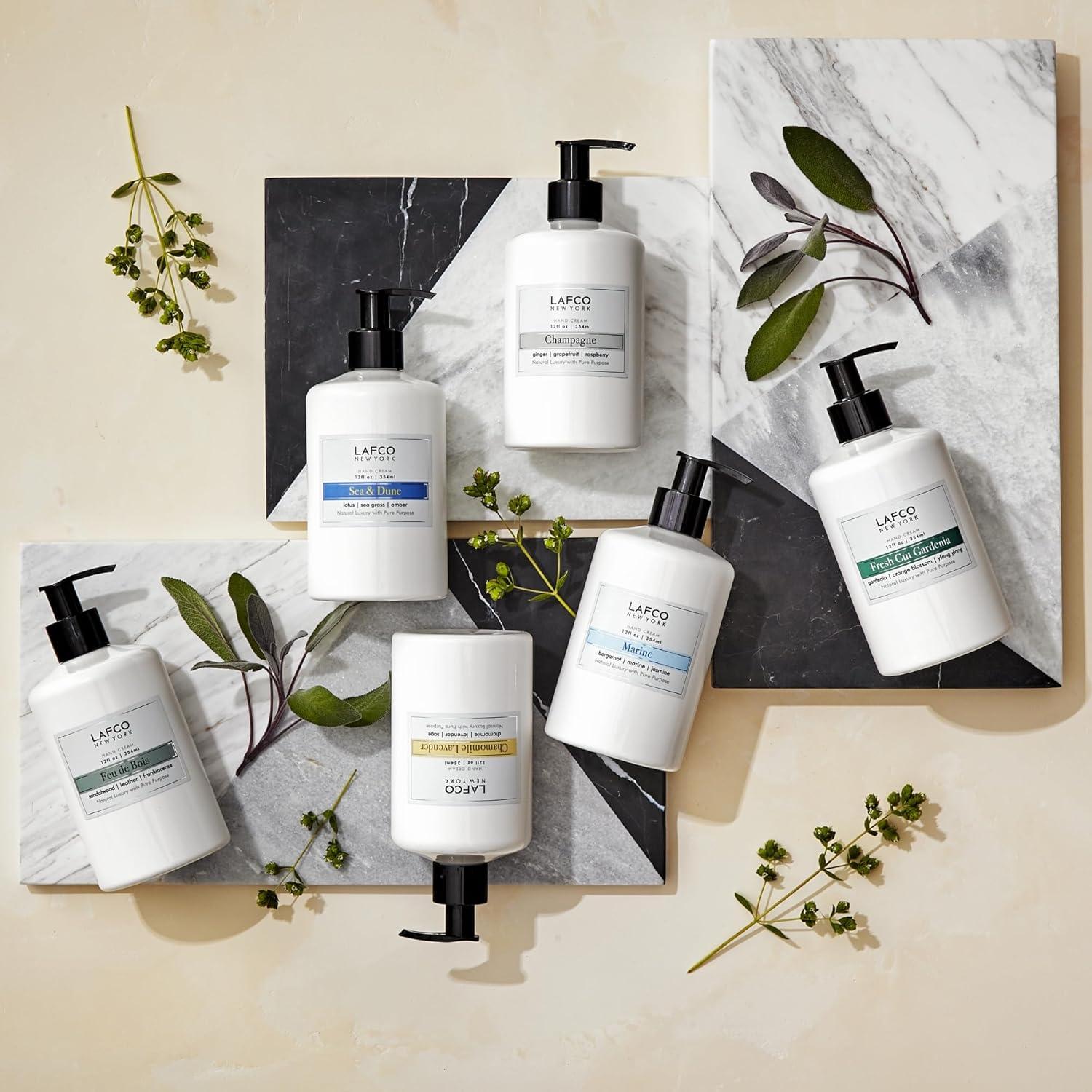 Crema de Manos LAFCO Nueva York Champán 340g Hipoalergénica