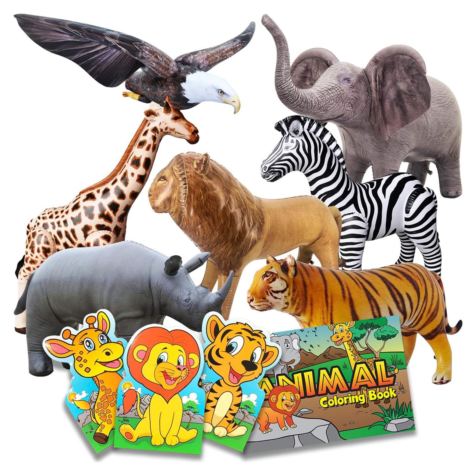 Figuras Inflables de Animales Jet Creations 7 Piezas 91 cm