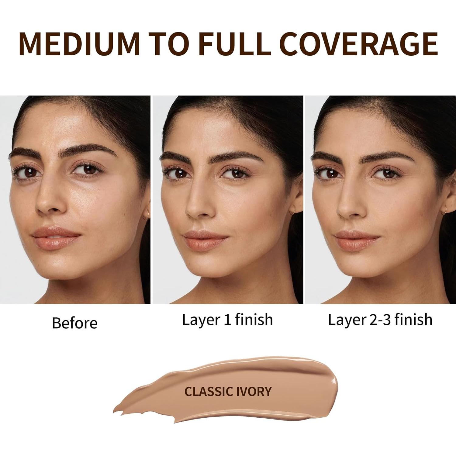 Base de Maquillaje Mate FV 30 ml Marfil Clásico a Prueba de Agua