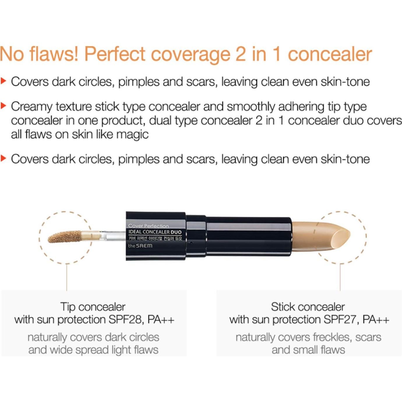 Corrector de Perfección Ideal THESAEM Dúo #2 Beige Rico