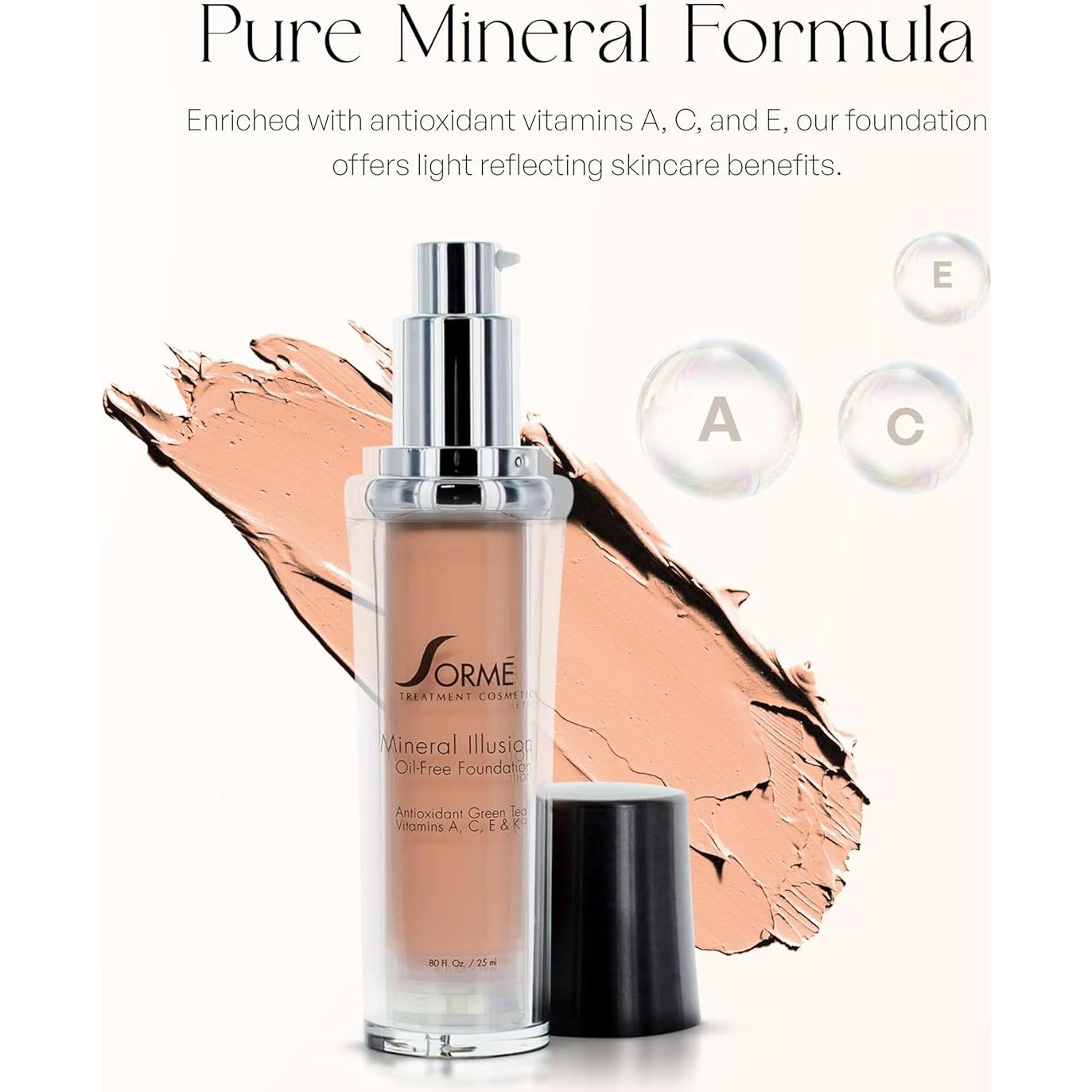 Base Líquida SORMÉ Ilusión Mineral 25ml - Hidratante SPF