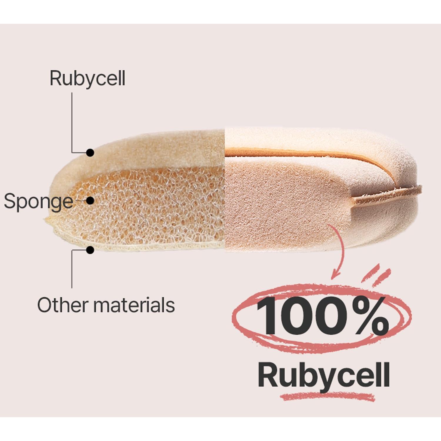 Puff de Maquillaje THE TOOL LAB Rubycell 5.3 cm - Corea