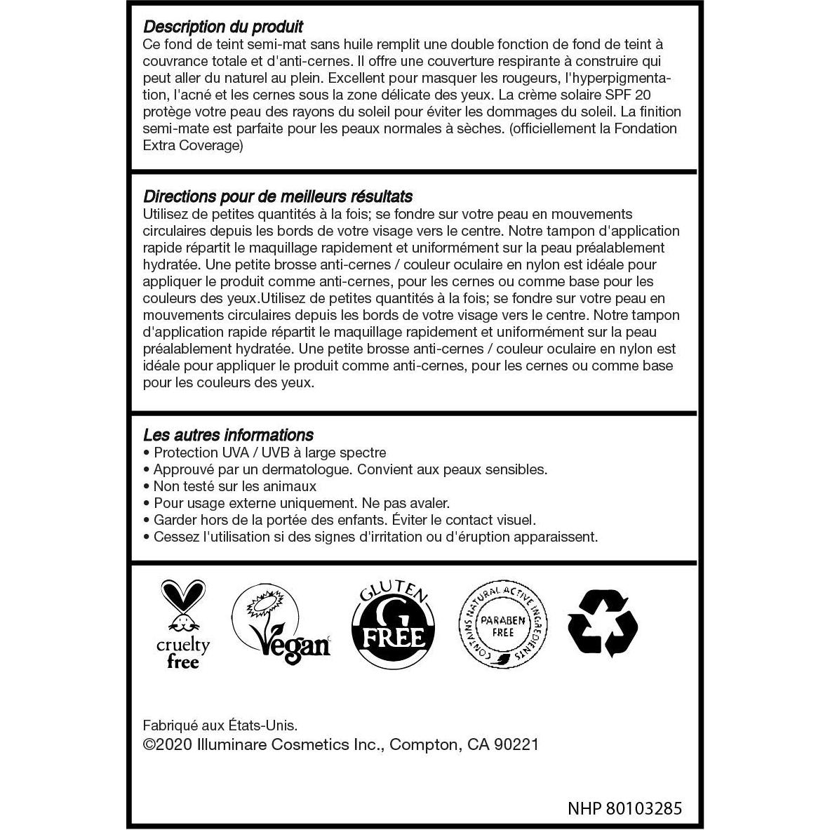 Base Mineral Ocultante Illuminare 15ml SPF 20 - Alabastro Amalfi