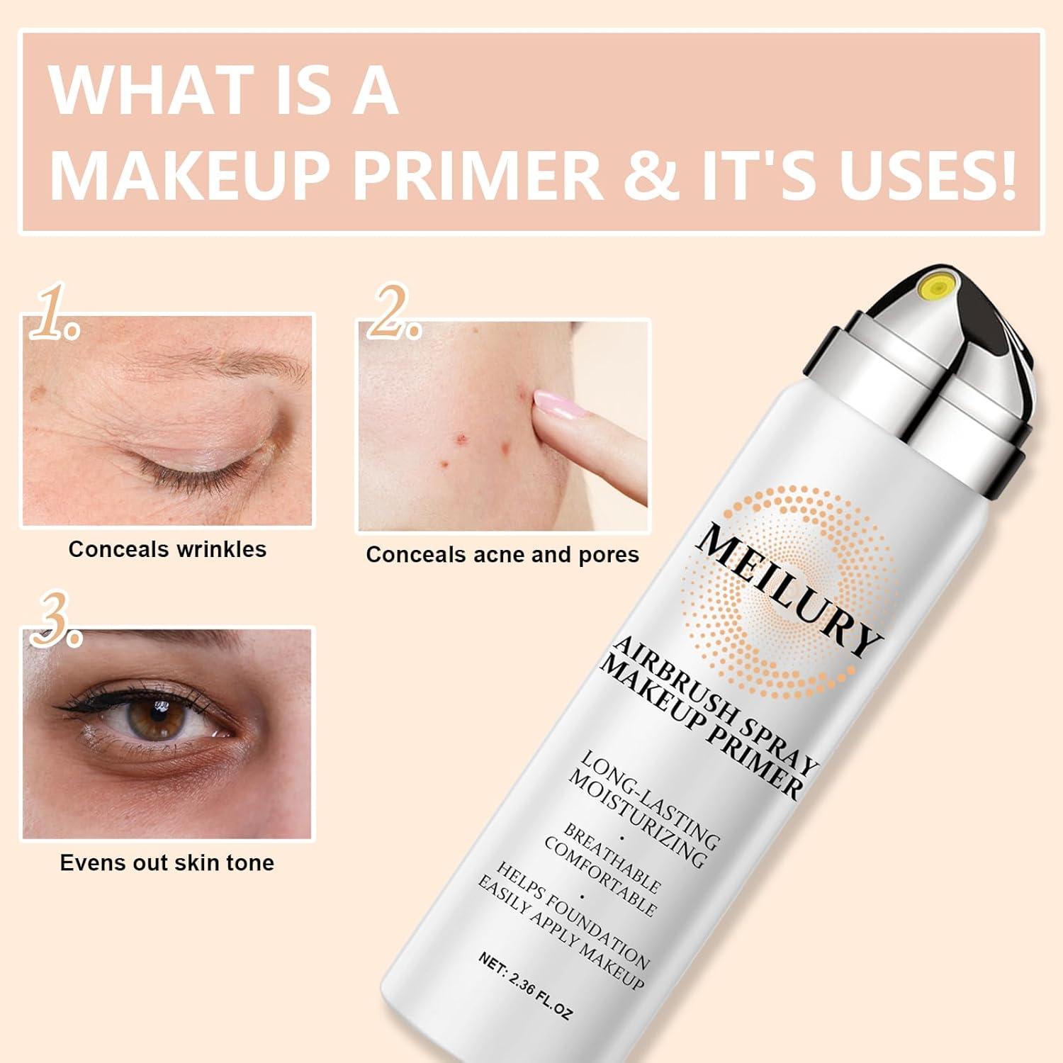 Set de Spray de Base AirBrush MEILURY 69.88ML Color 01 Natural