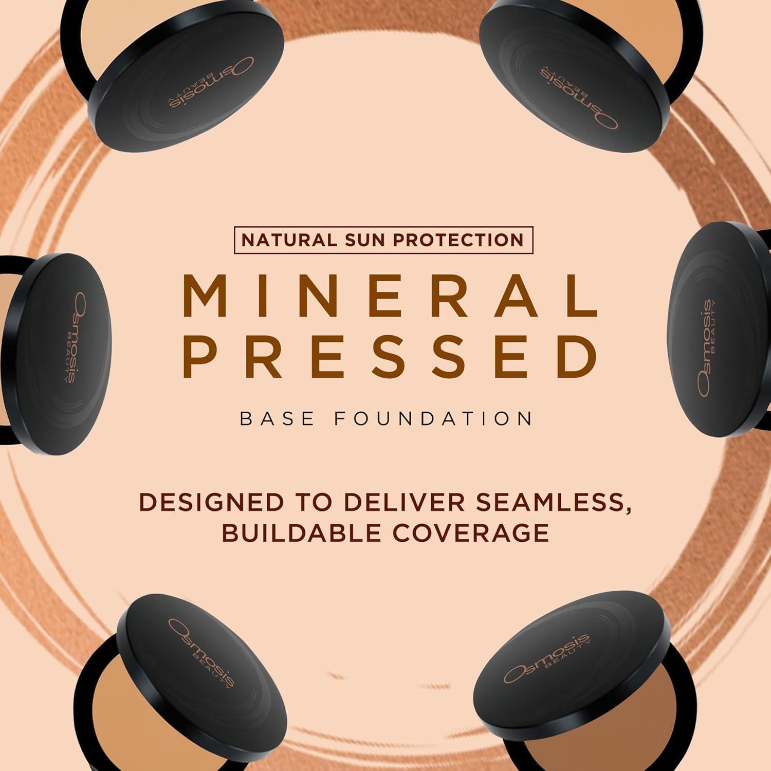 Base de Maquillaje en Polvo Osmosis - Cobertura Media a Completa - 8 Tonos