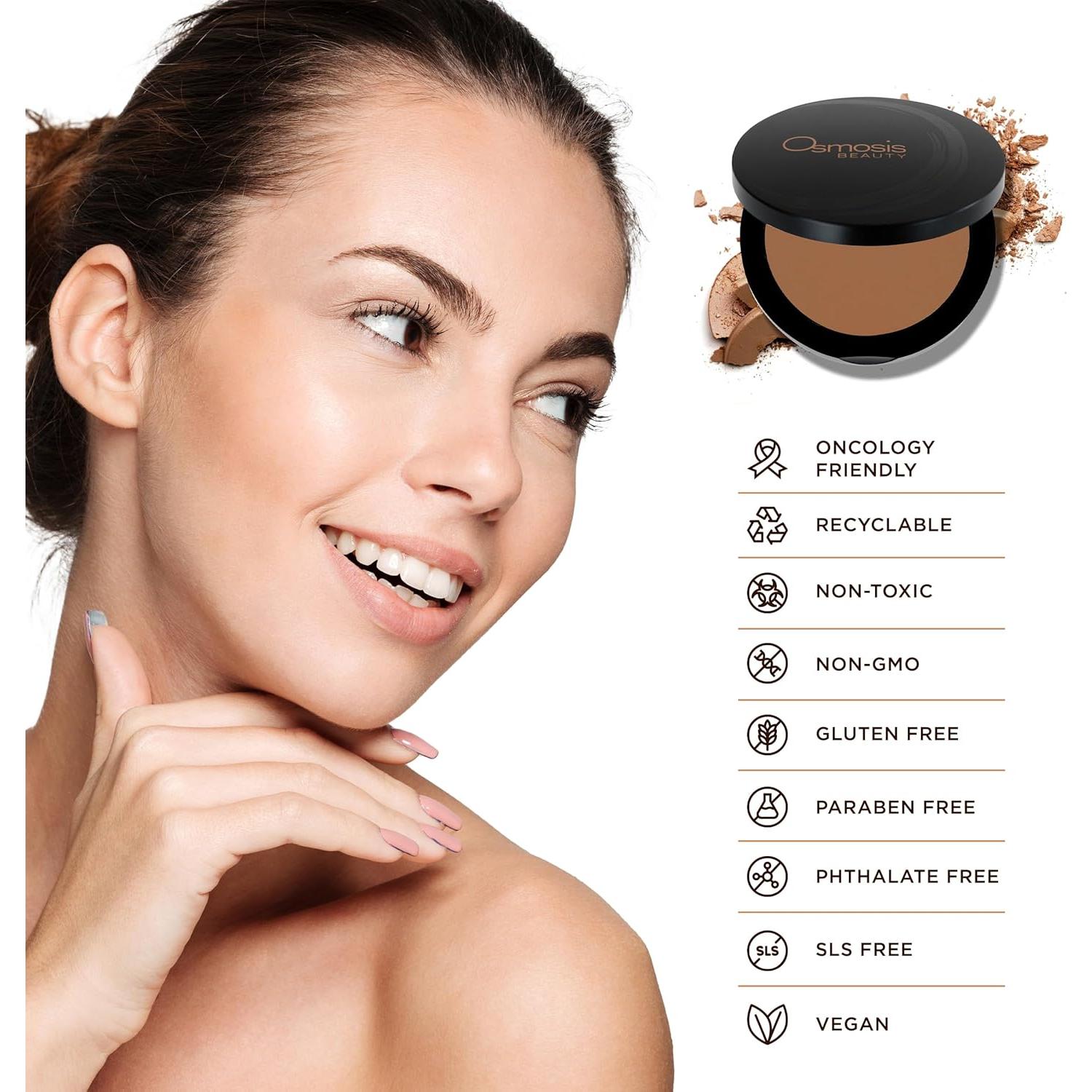 Base de Maquillaje en Polvo Osmosis - Cobertura Media a Completa - 8 Tonos