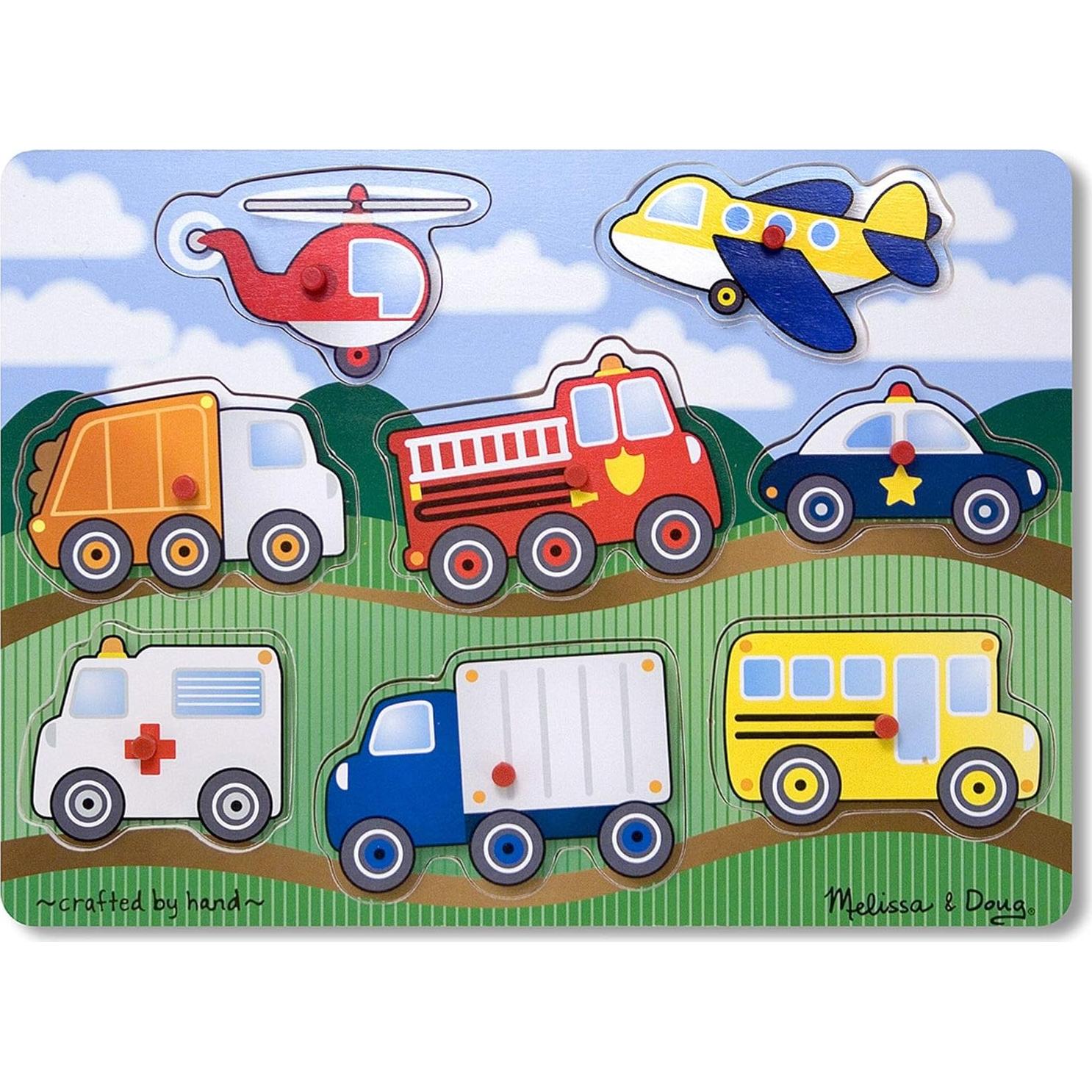 Peg Puzzle Bundle - Farm, Vehicles and Safari