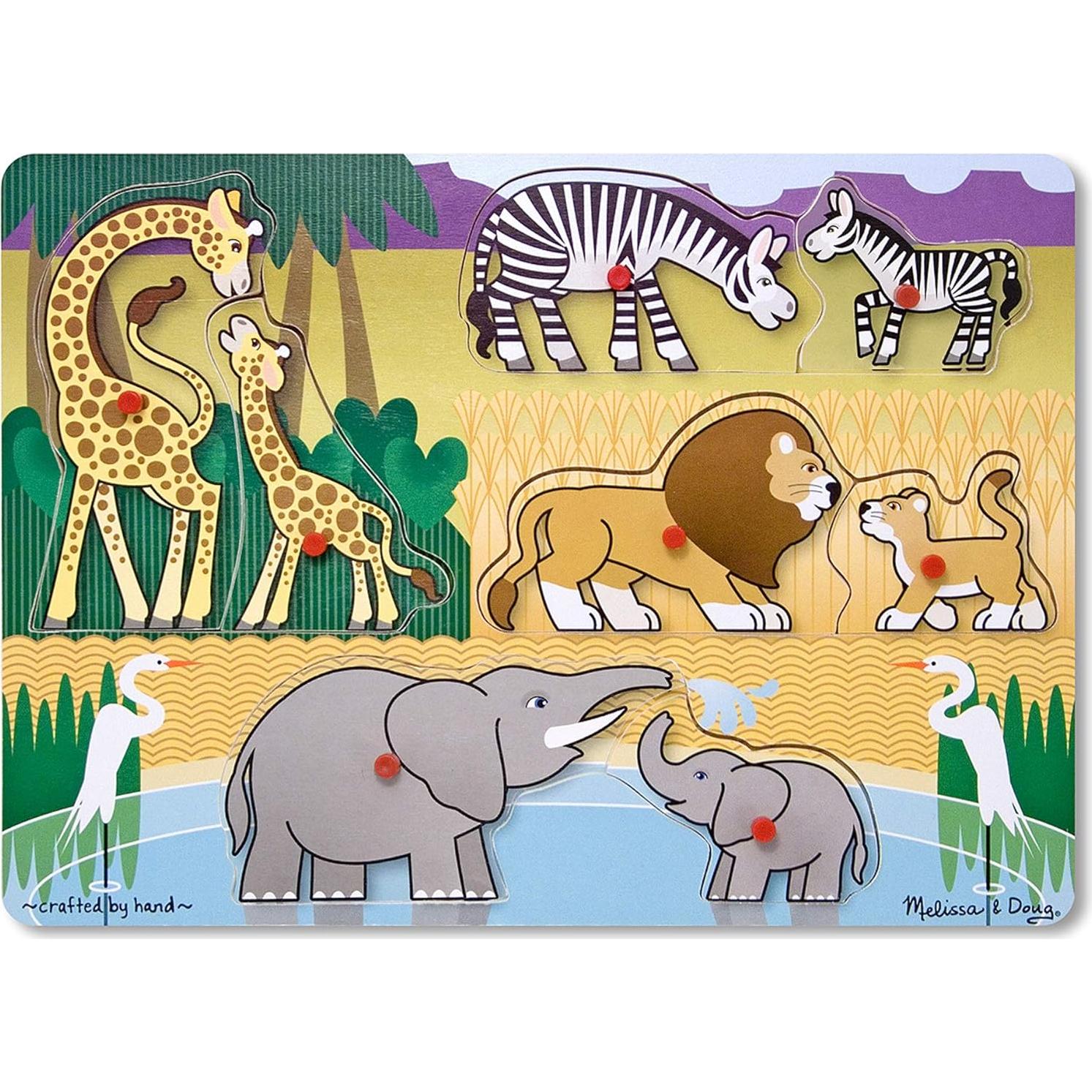 Peg Puzzle Bundle - Farm, Vehicles and Safari