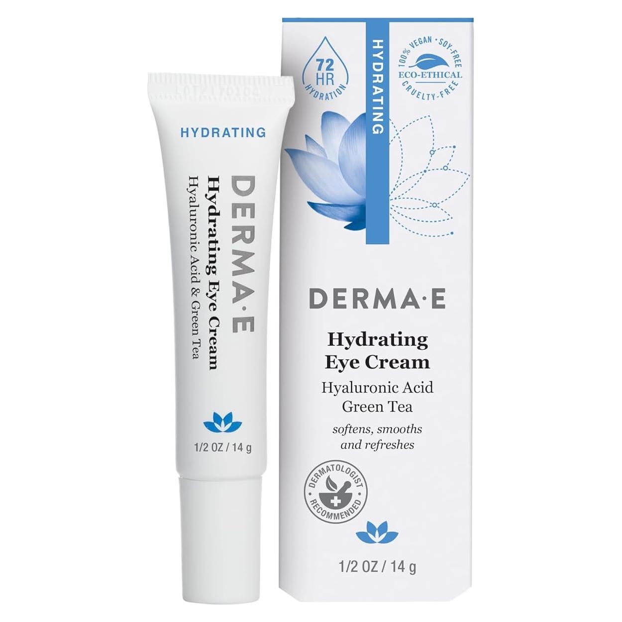 Crema Hidratante para Ojos Derma E 14.79 ml - Ácido Hialurónico