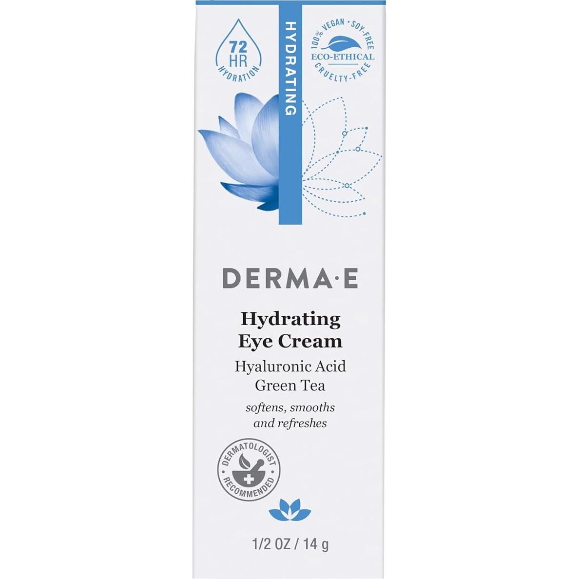 Crema Hidratante para Ojos Derma E 14.79 ml - Ácido Hialurónico