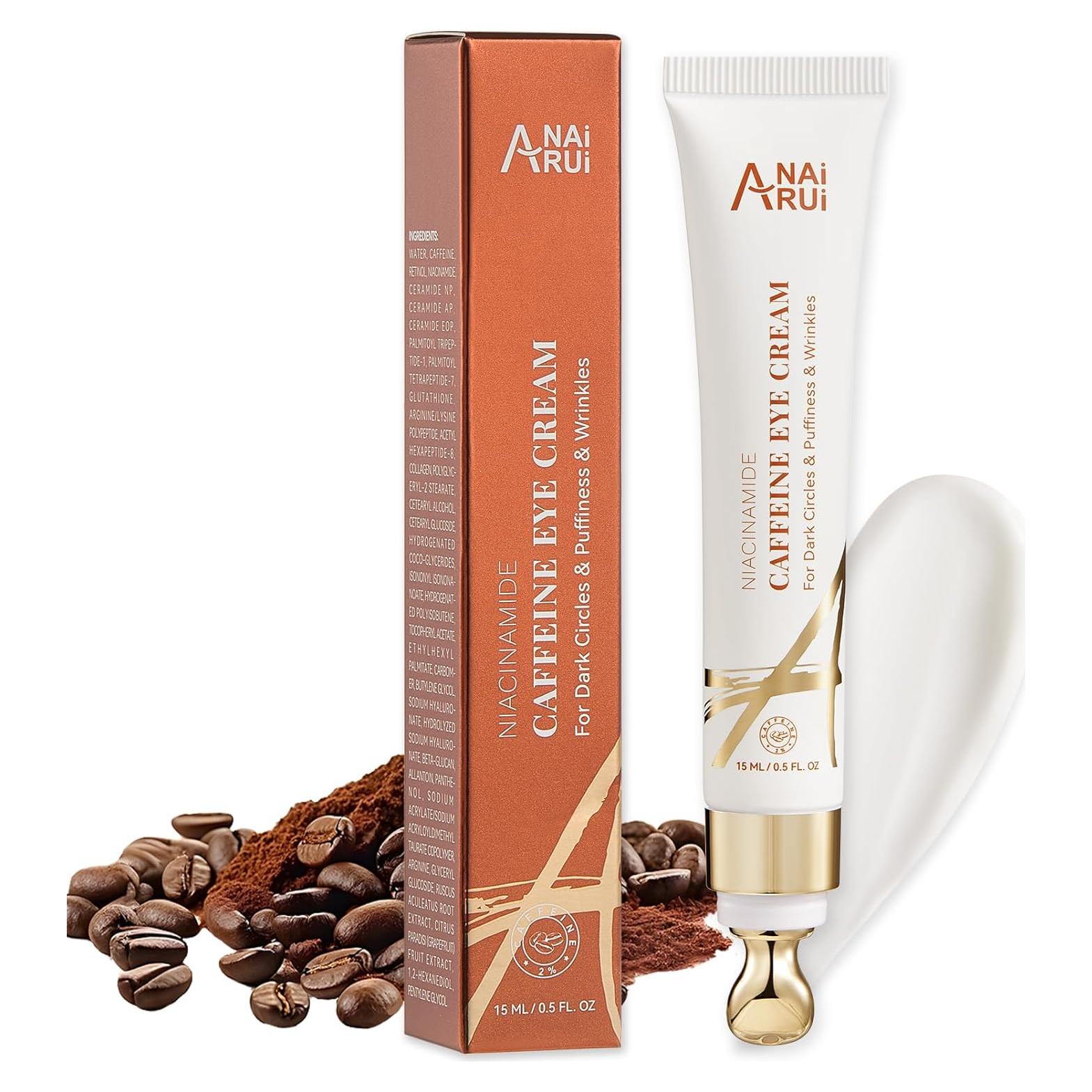 Crema para Ojos ANAI RUI con Café y Niacinamida 30g