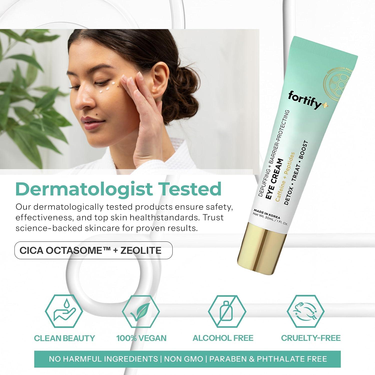 Crema Contorno de Ojos Fortify 28.35g - Antienvejecimiento 3 en 1