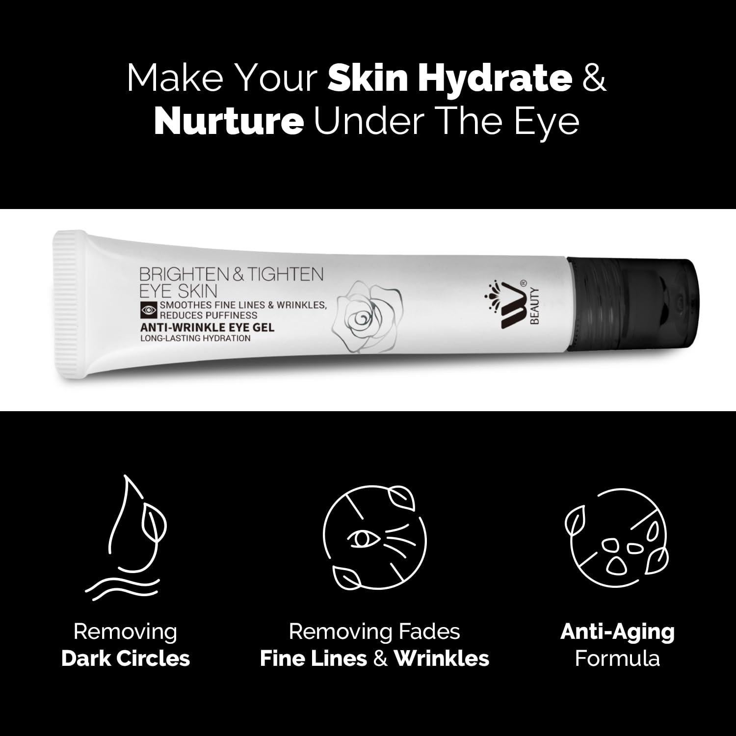 Crema para los Ojos WBM con Rodillo Metálico 20ml - Antienvejecimiento