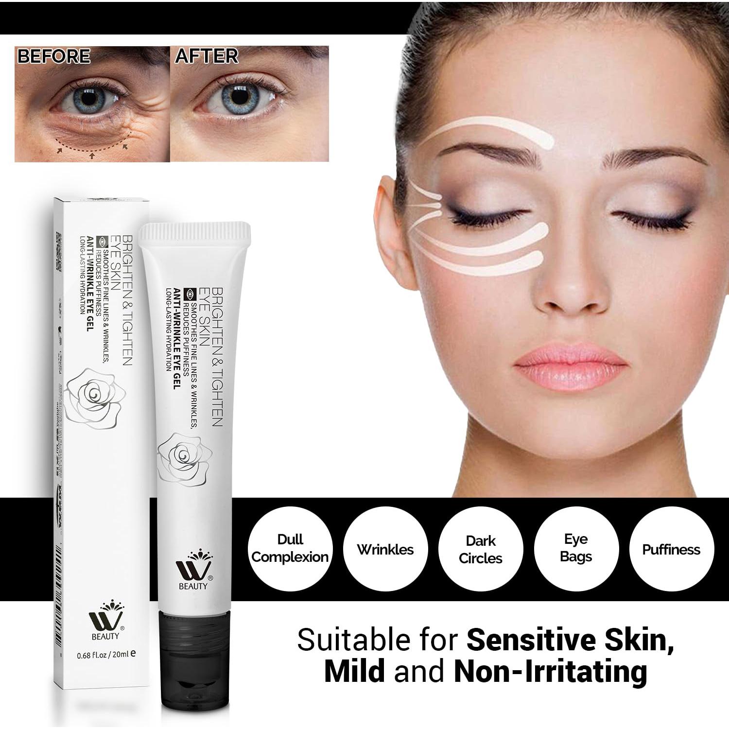 Crema para los Ojos WBM con Rodillo Metálico 20ml - Antienvejecimiento