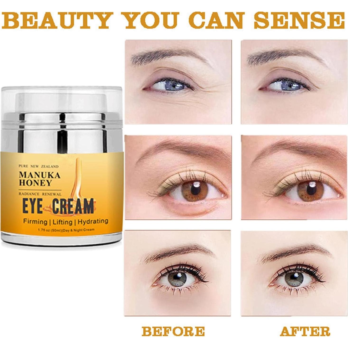 Crema para Ojos de Miel WHHWM 50ml Anti-envejecimiento Hidratante