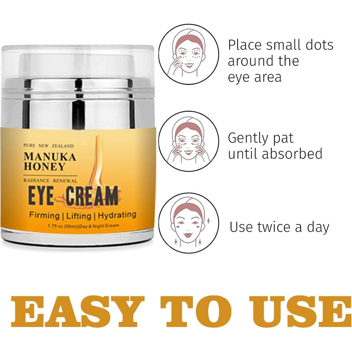 Crema para Ojos de Miel WHHWM 50ml Anti-envejecimiento Hidratante
