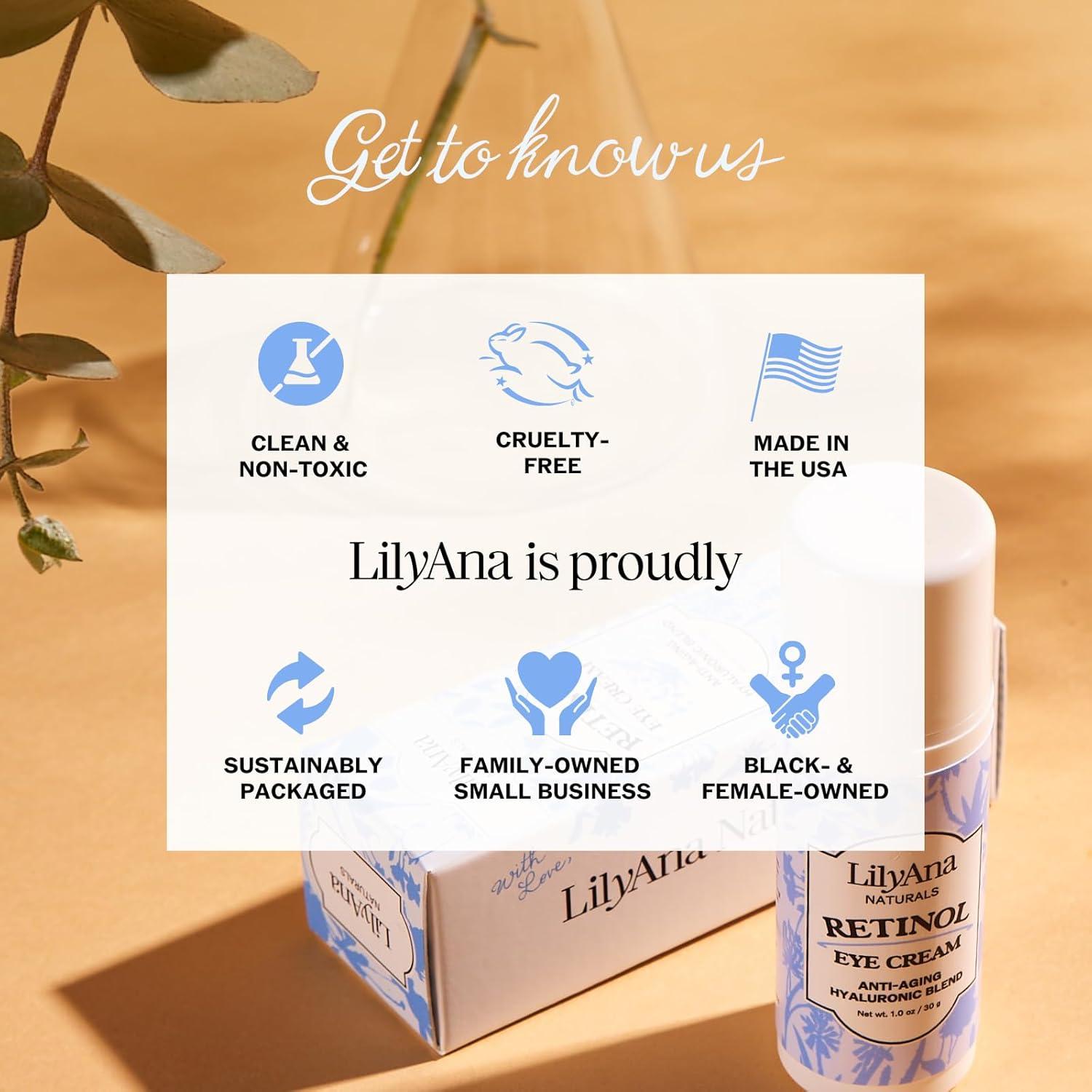 Crema para Ojos LilyAna Naturals 28g - Antienvejecimiento y Ojeras