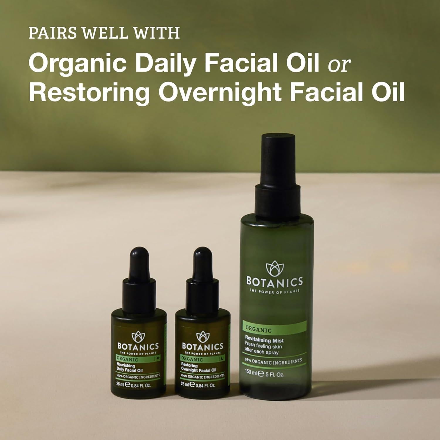 Rocío Hidratante Facial Botanics - Agua de Rosa 148 ml - Vegano