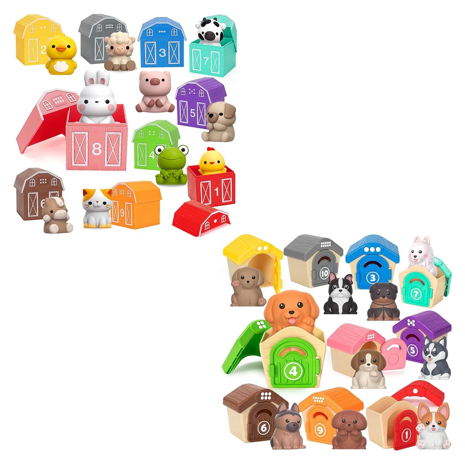 Juguetes de Aprendizaje Aigybobo 20 Piezas Animales 1-3 Años