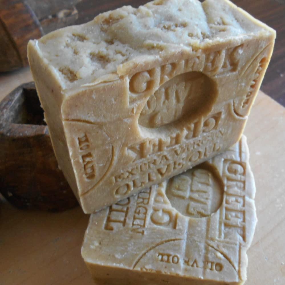 Jabón Natural de Aceite de Oliva Griego 198g con Sal Marina
