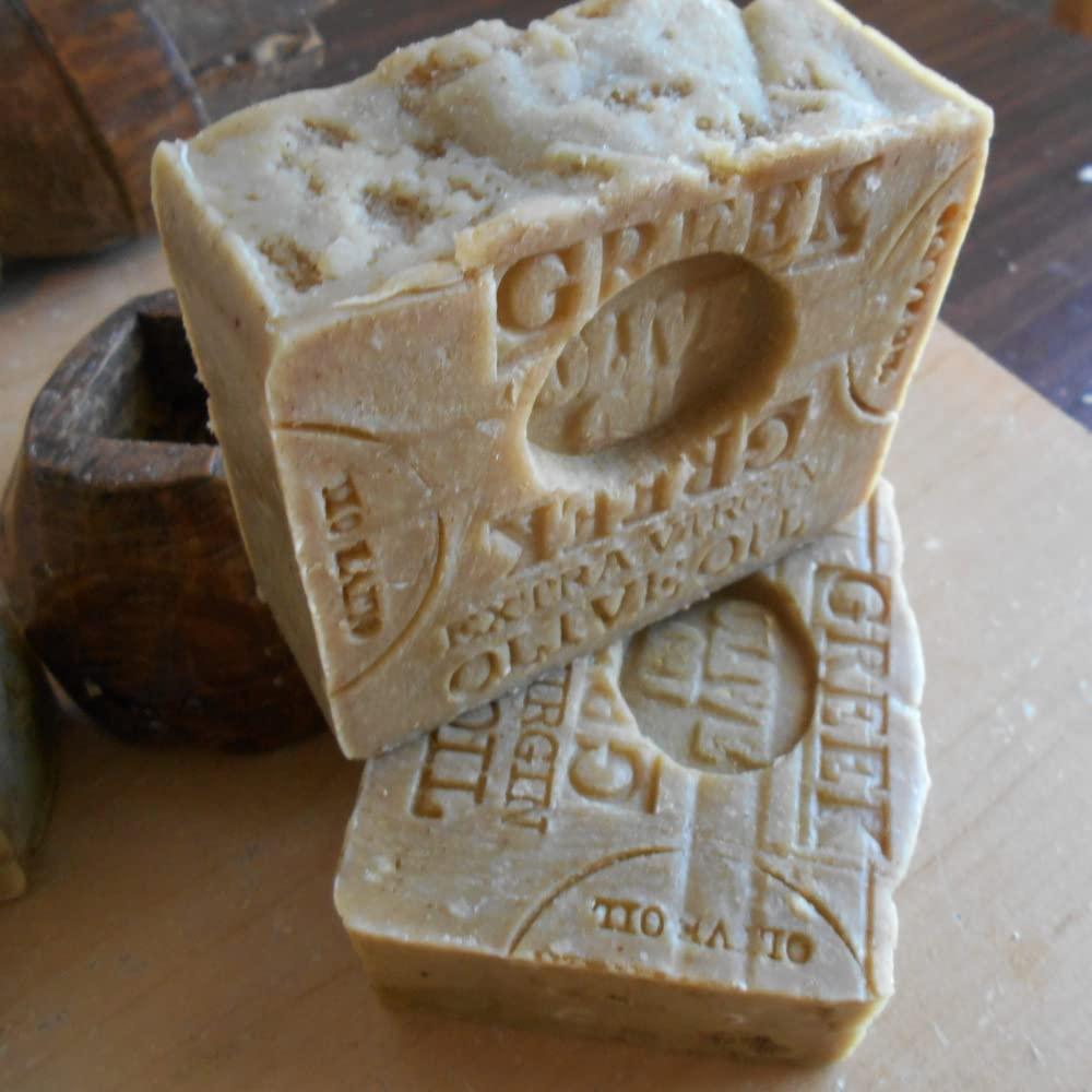 Jabón Natural de Aceite de Oliva Griego 198g con Sal Marina