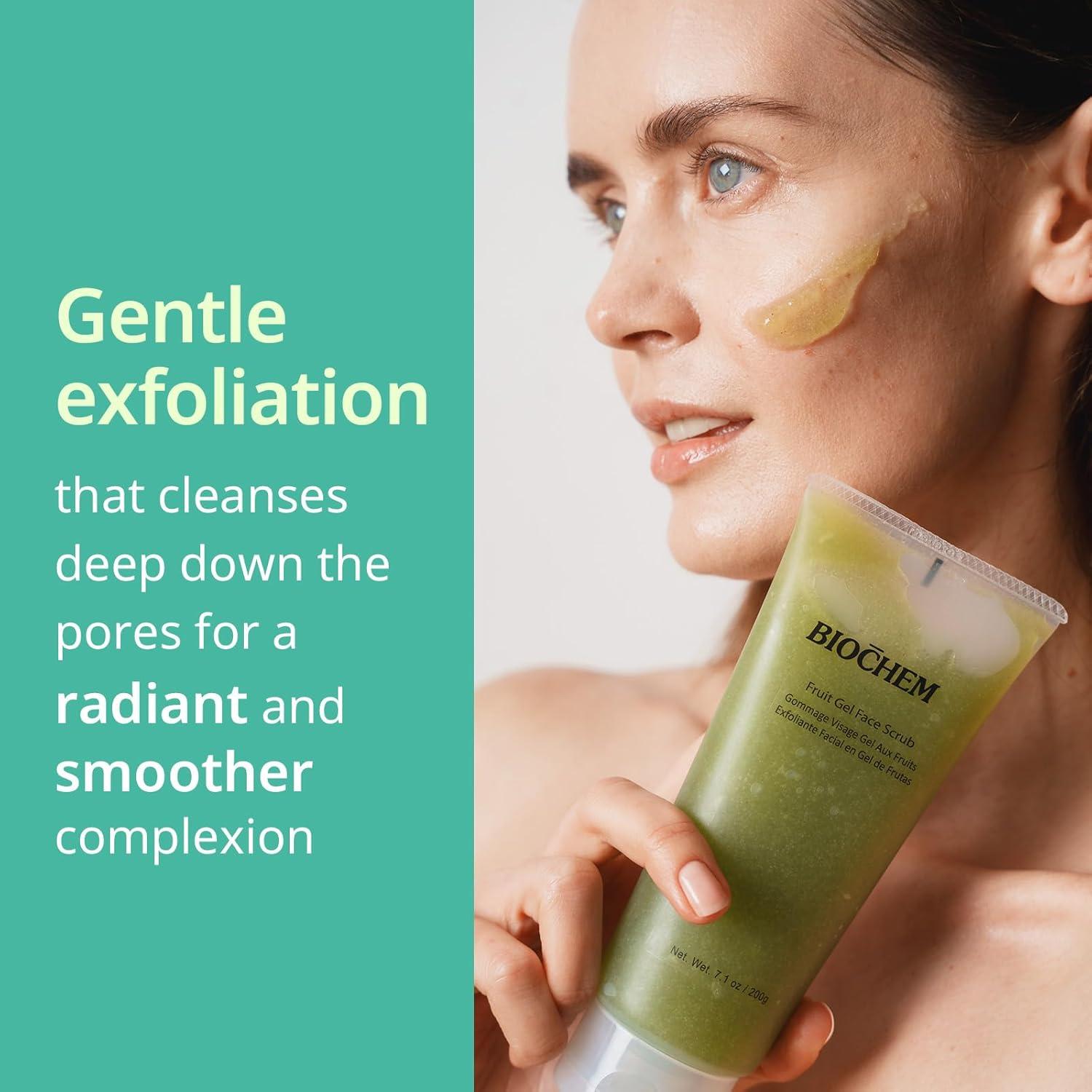 Exfoliante Facial Suave BIOCHEM 200 g - Hidratante y Natural