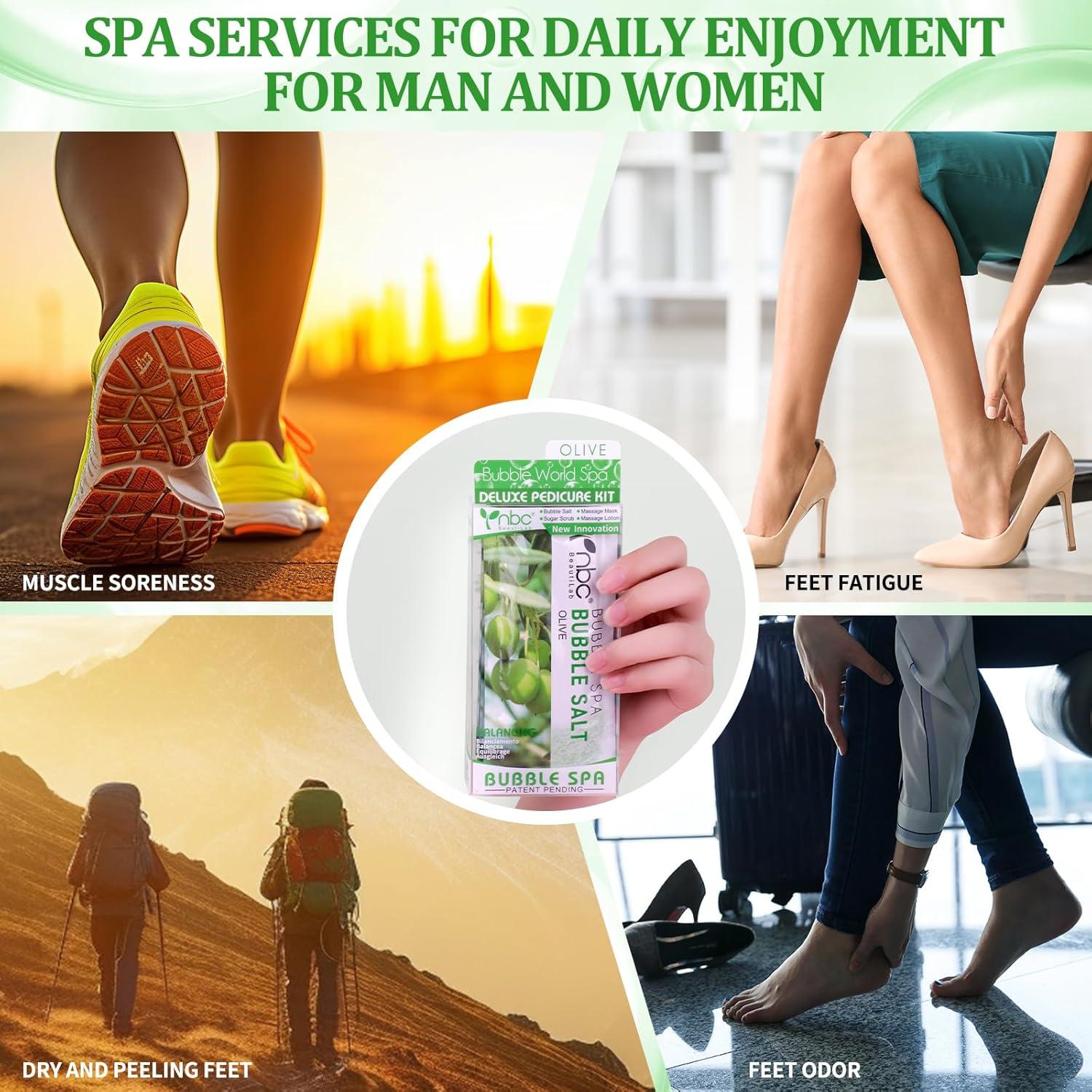 Kit de Pedicura Spa nbc BeautiLab 4 Pasos para Pies Secos