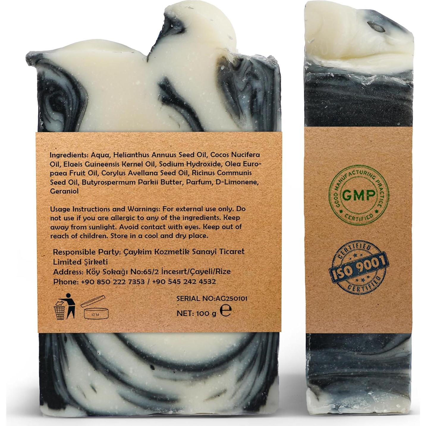 Jabón Natural Hammam Arie Global - Hidratante y Exfoliante - Paquete de 3