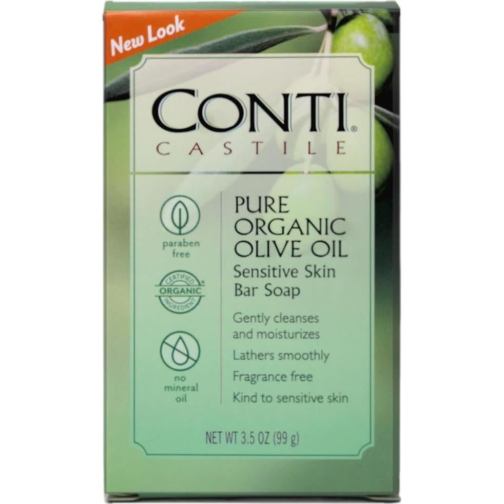 Jabón de Barra Orgánico de Aceite de Oliva Conti Castile 2x99g
