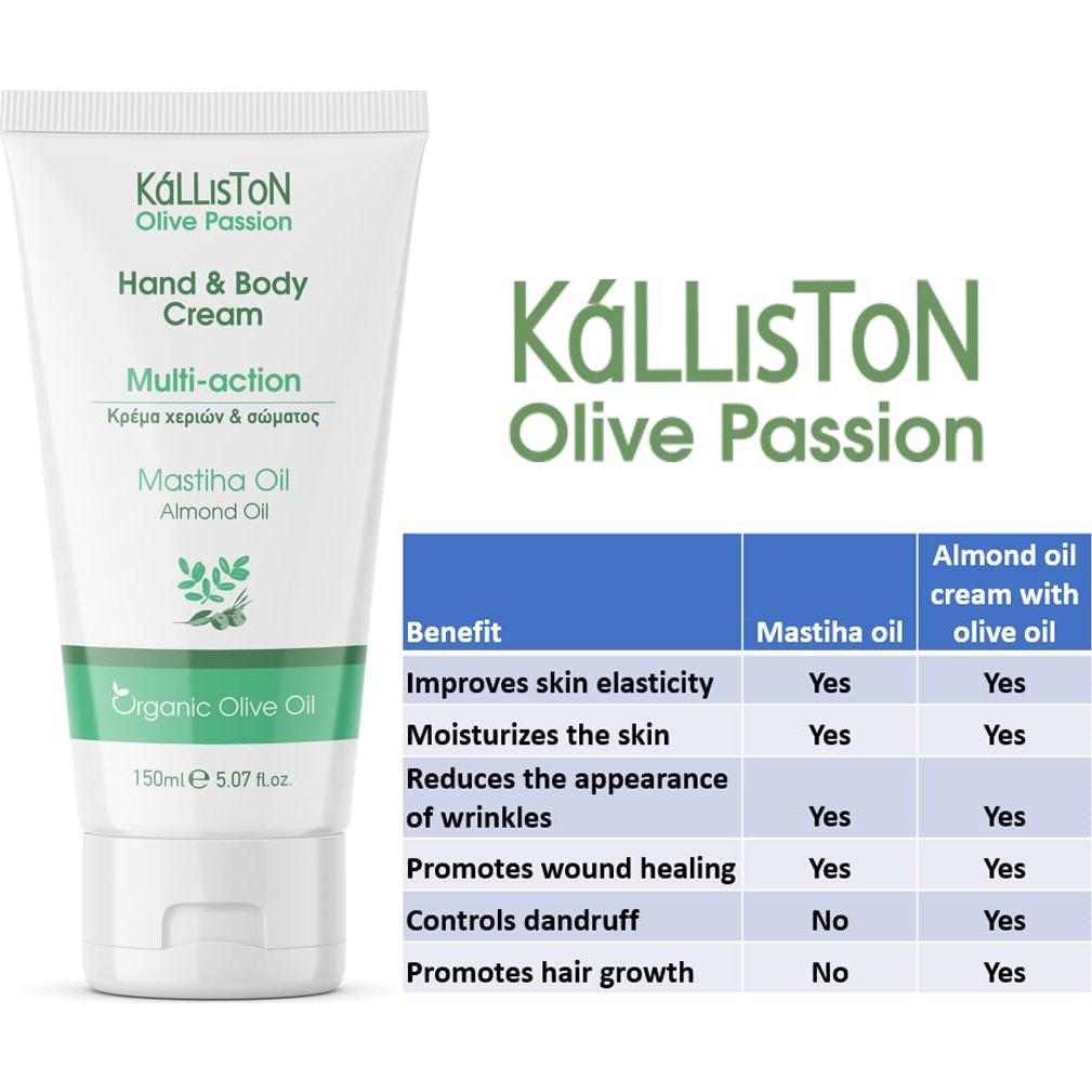 Crema Hidratante de Aceite de Oliva y Mastiha Kalliston 150ml