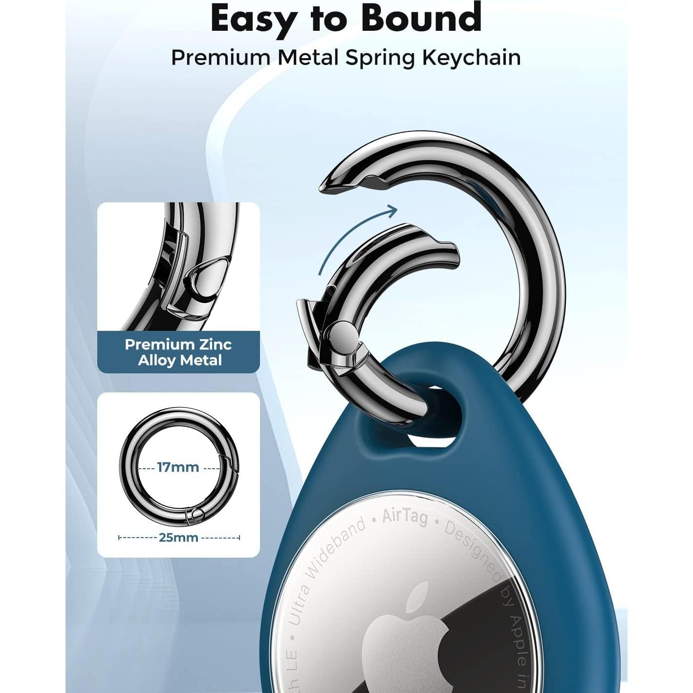 Soporte UNBREAKcable para Apple AirTag - 4 Fundas TPU