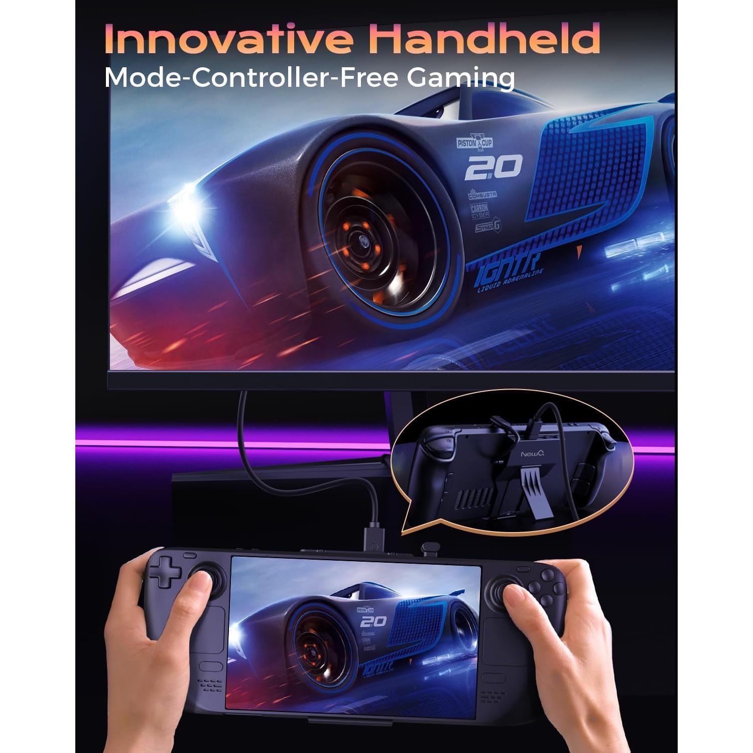 Dock Portátil NEWQ para Steam Deck 4K HDMI 5-en-1 USB-C