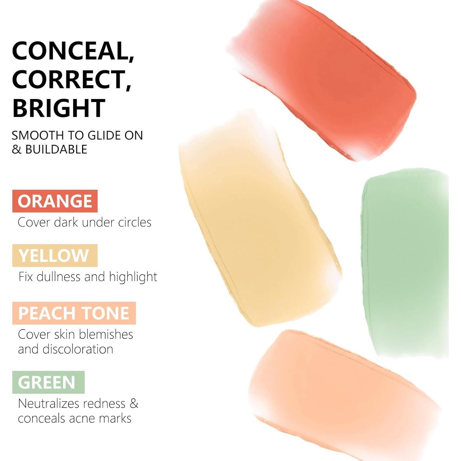 Corrector de Color Verde en Barra FREEORR 2.5g para Imperfecciones