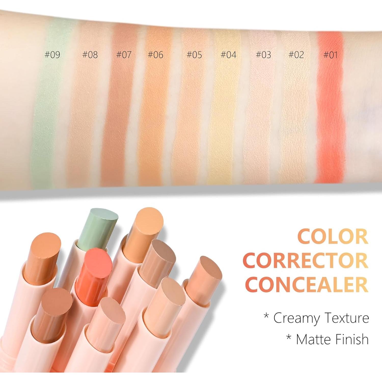 Corrector de Color Verde en Barra FREEORR 2.5g para Imperfecciones